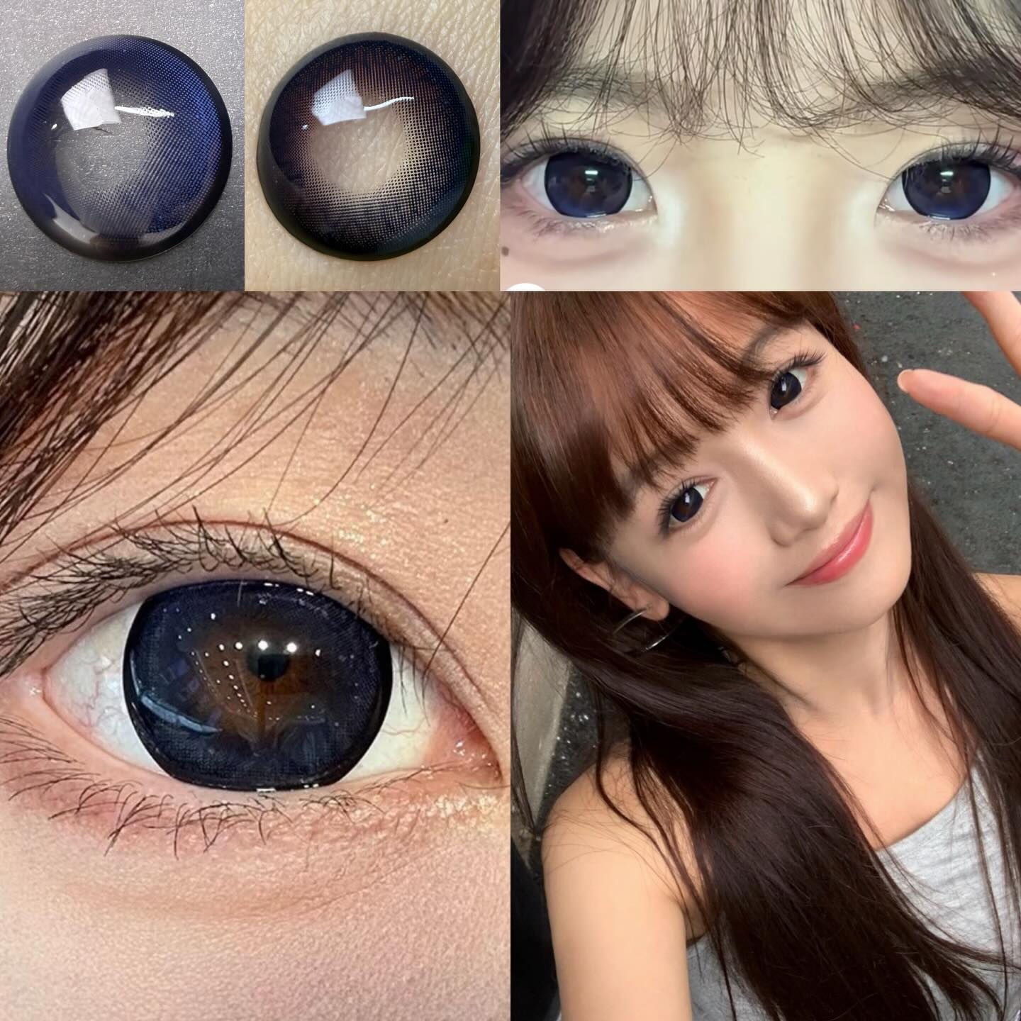 [極致巨目 | 著色14.9mm] Aurora Deep Blue 1 Month 夜空深藍色 月抛