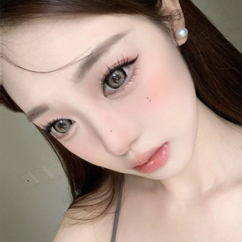 縮圖：Girly 20 Circle Brown 亞麻柔棕色 月抛