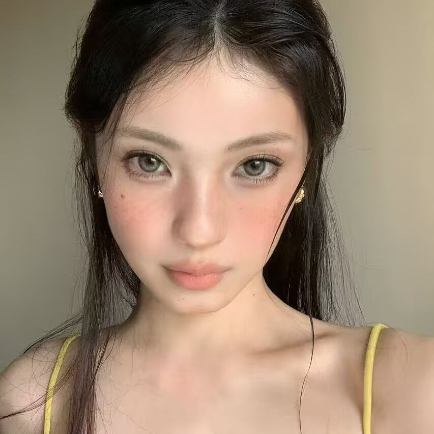 縮圖：Girly 20 Angel 1 Month 亞裔麻灰色 月抛