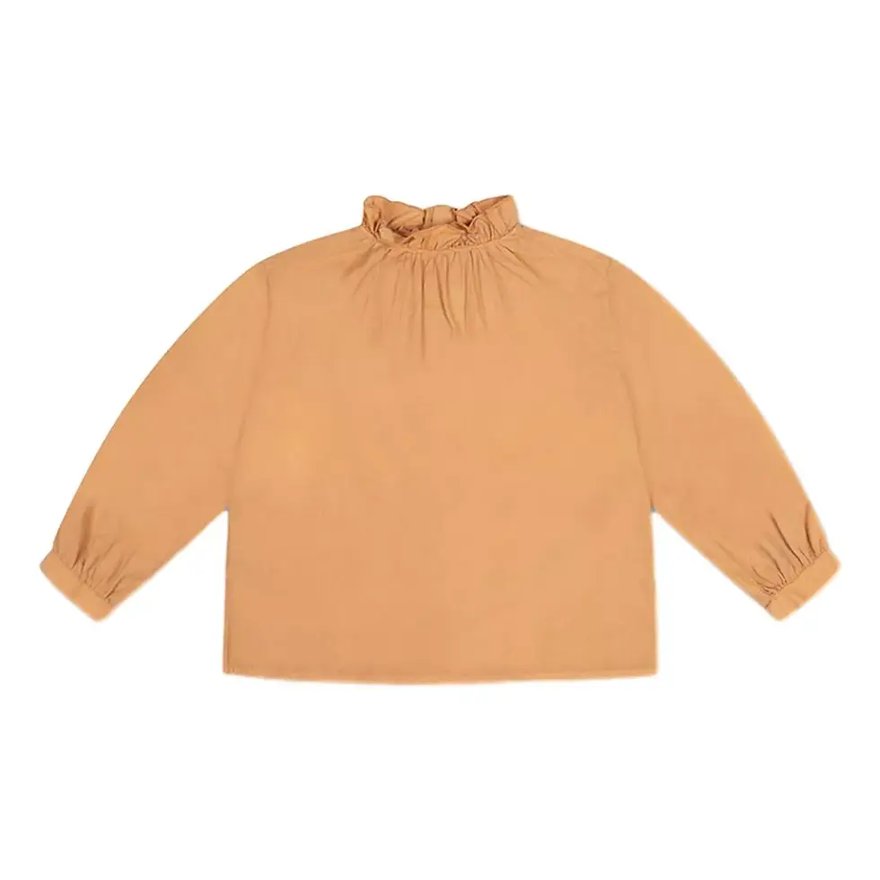 Repose - Ruffle blouse warm sand