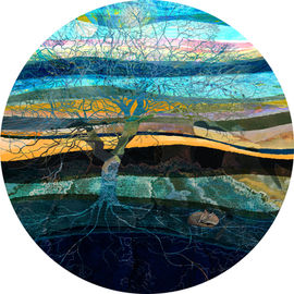 Earth is dreaming,
she lays each one gently down,
the rich sediment of eons.
Green shoots thread through dragon scales,
and the soil opens in generous offering.
Ripened fruit splits and scatters its seeds
upon softened ground,
another dream laid beneath the falling leaves.
Stars stream down their pure clear note,
the echo resounds in seeds and sap.
Deep roots protect, and mother, hope.
Murmuring prayers on the folding wind.
We are part of this slow rhythm,
called to move with care,
to live lightly and gratefully upon the land,
honouring the reciprocity that sustains all life,
so that all life may continue to dream