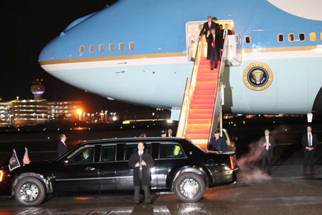 Presidential treatment at Air Force One
