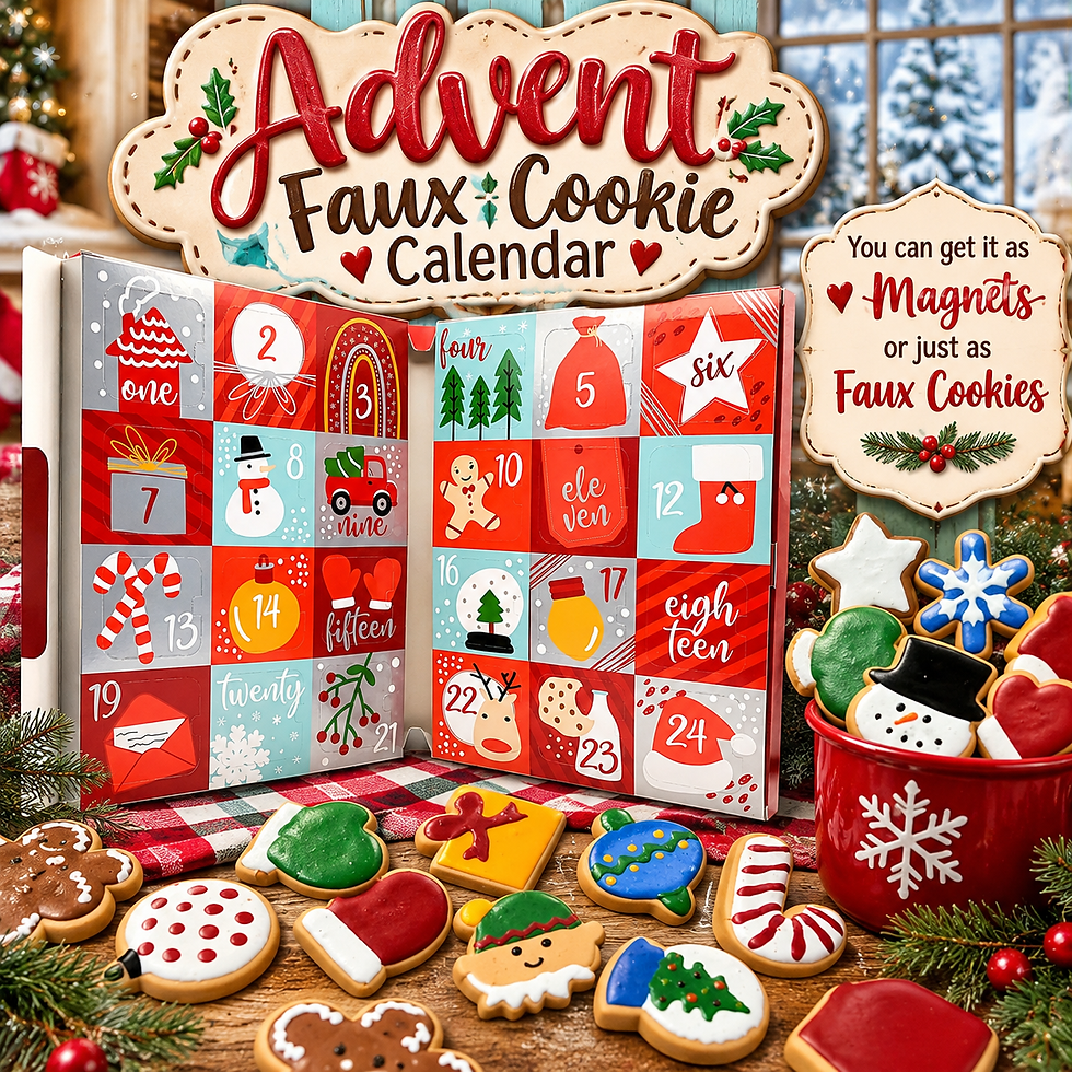 Thumbnail: Advent Faux Cookie Calendar – A Sweet Way to Count Down to Christmas!