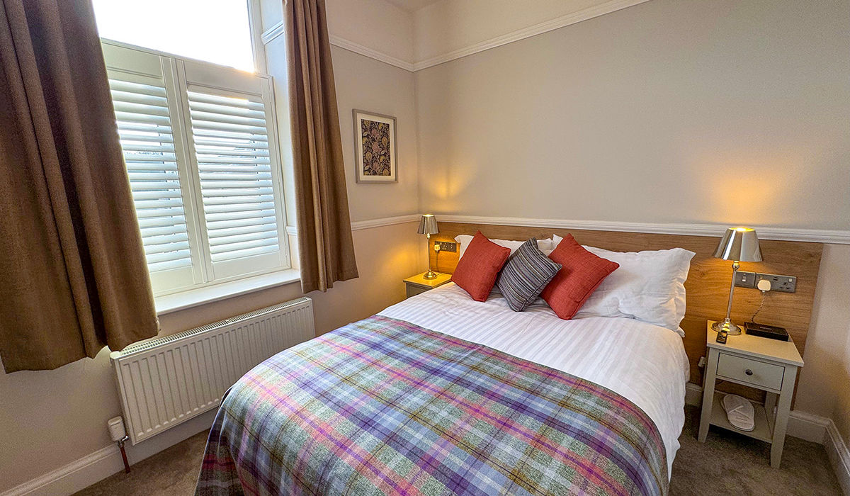 Window in bedroom in Westwood Aparthotel in Glossop