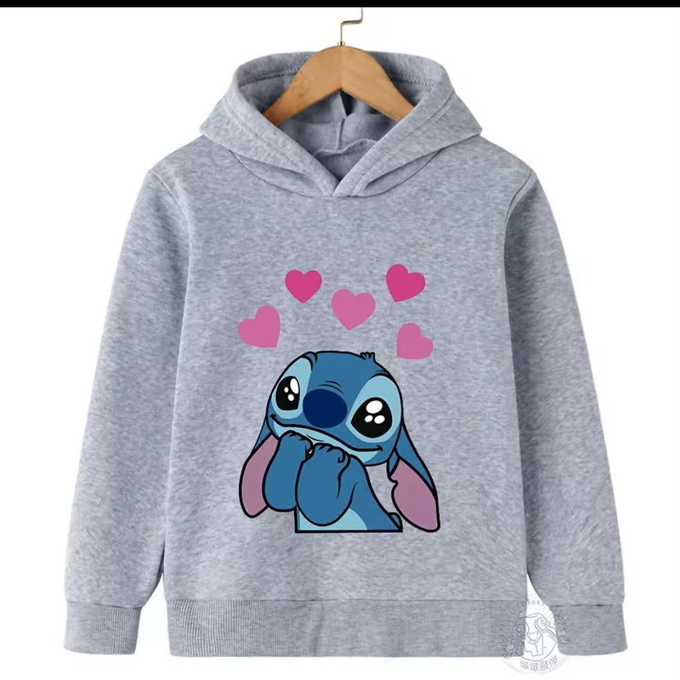 Thumbnail: Autumn winter cute cartoon hoodie stitch 