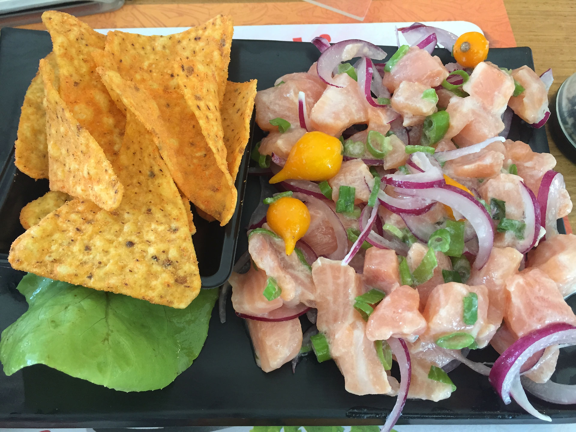 Ceviche de salmão
