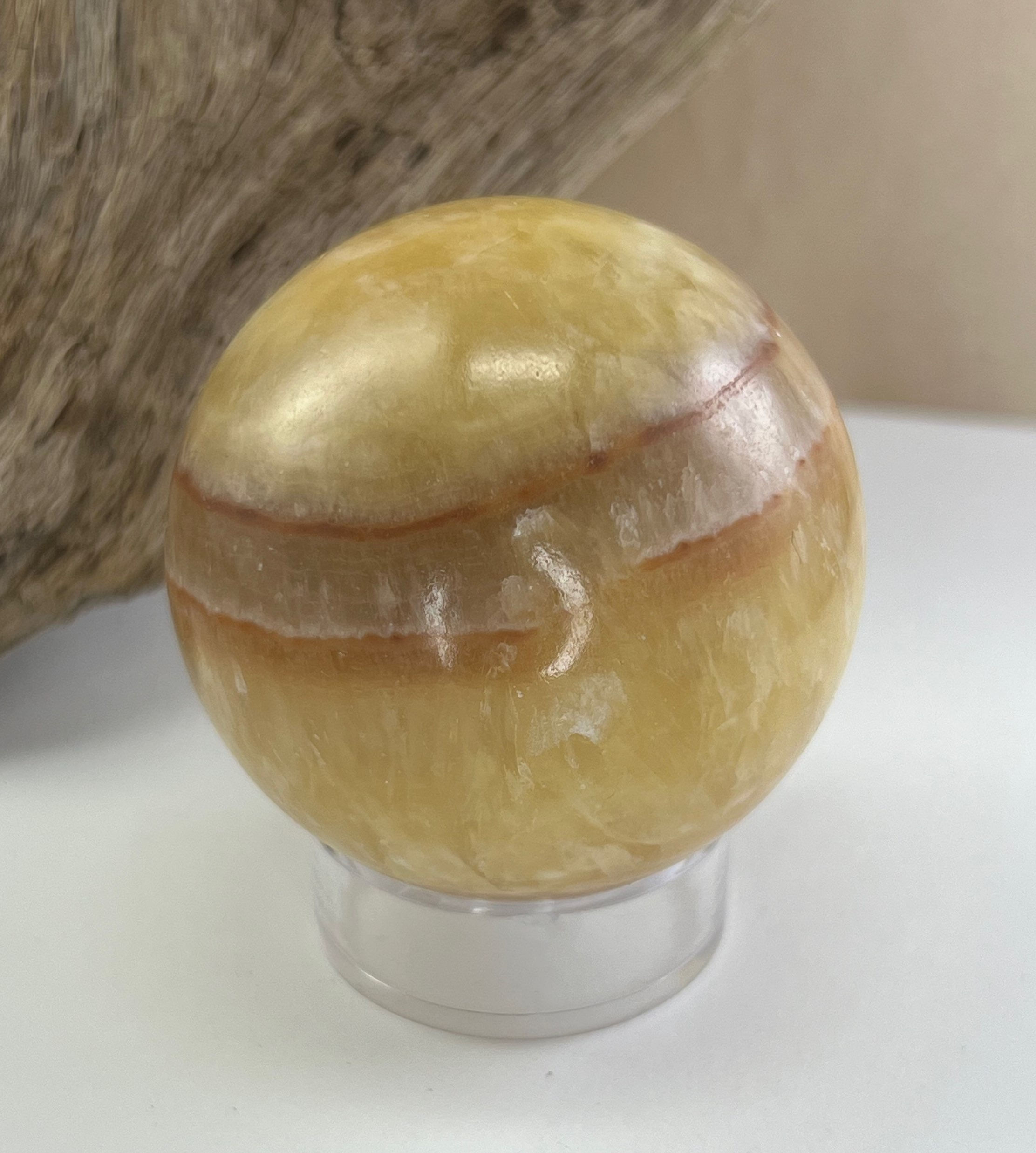 Orange Calcite Sphere
