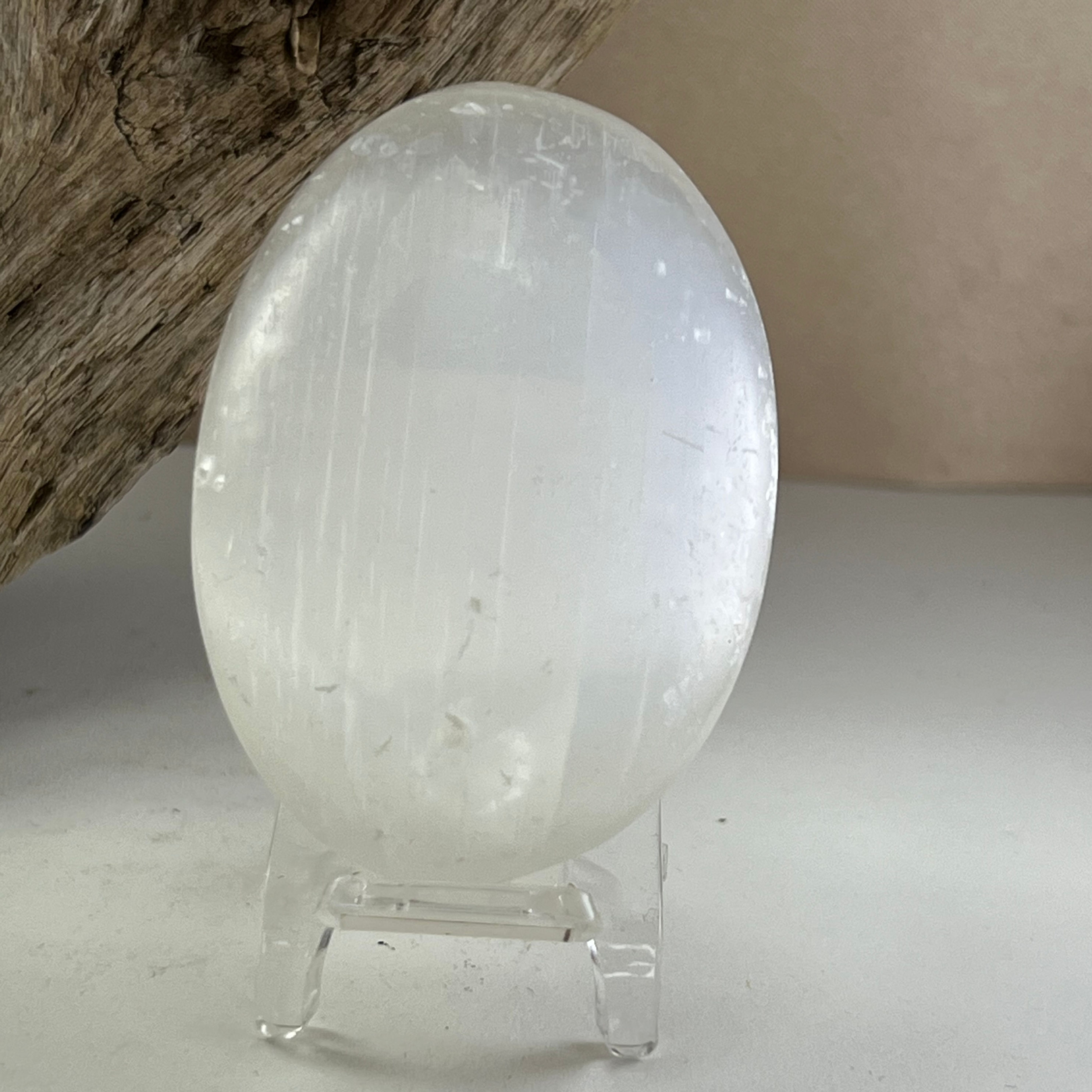 Selenite Palmstone