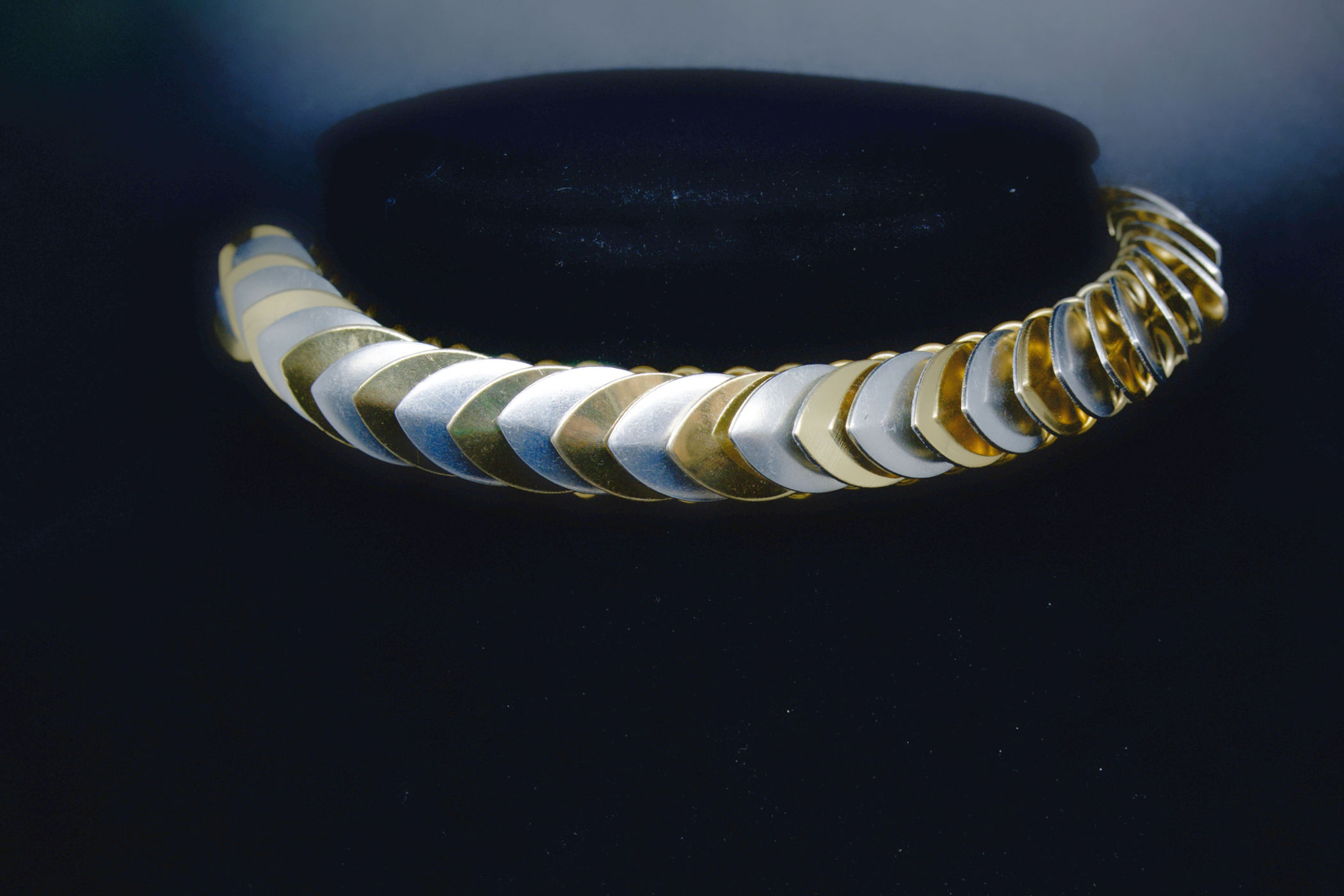 Gold and Stainless Dragon Scale Necklace