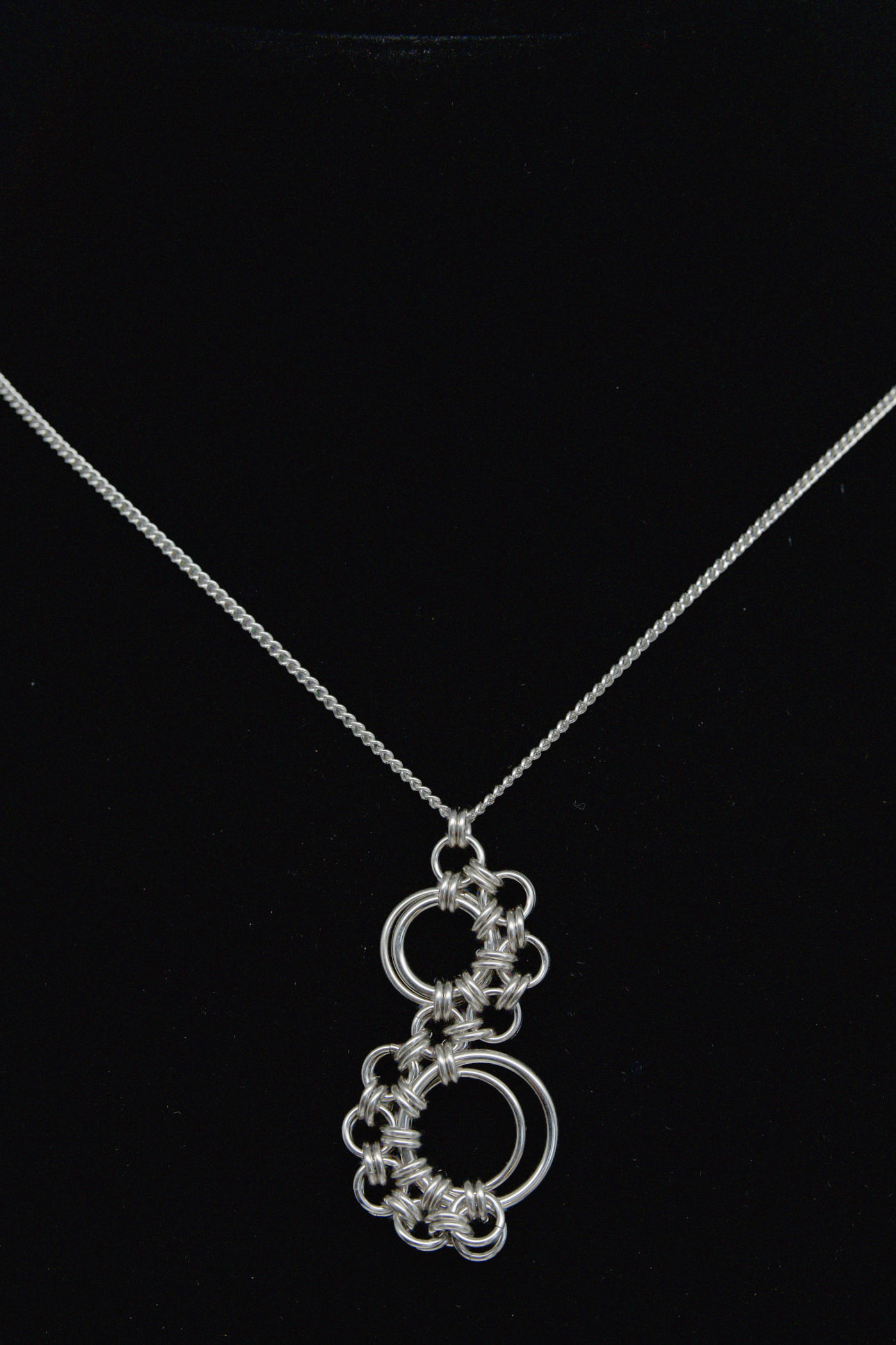 Stainless Steel Stepping Stone Pendent Necklace