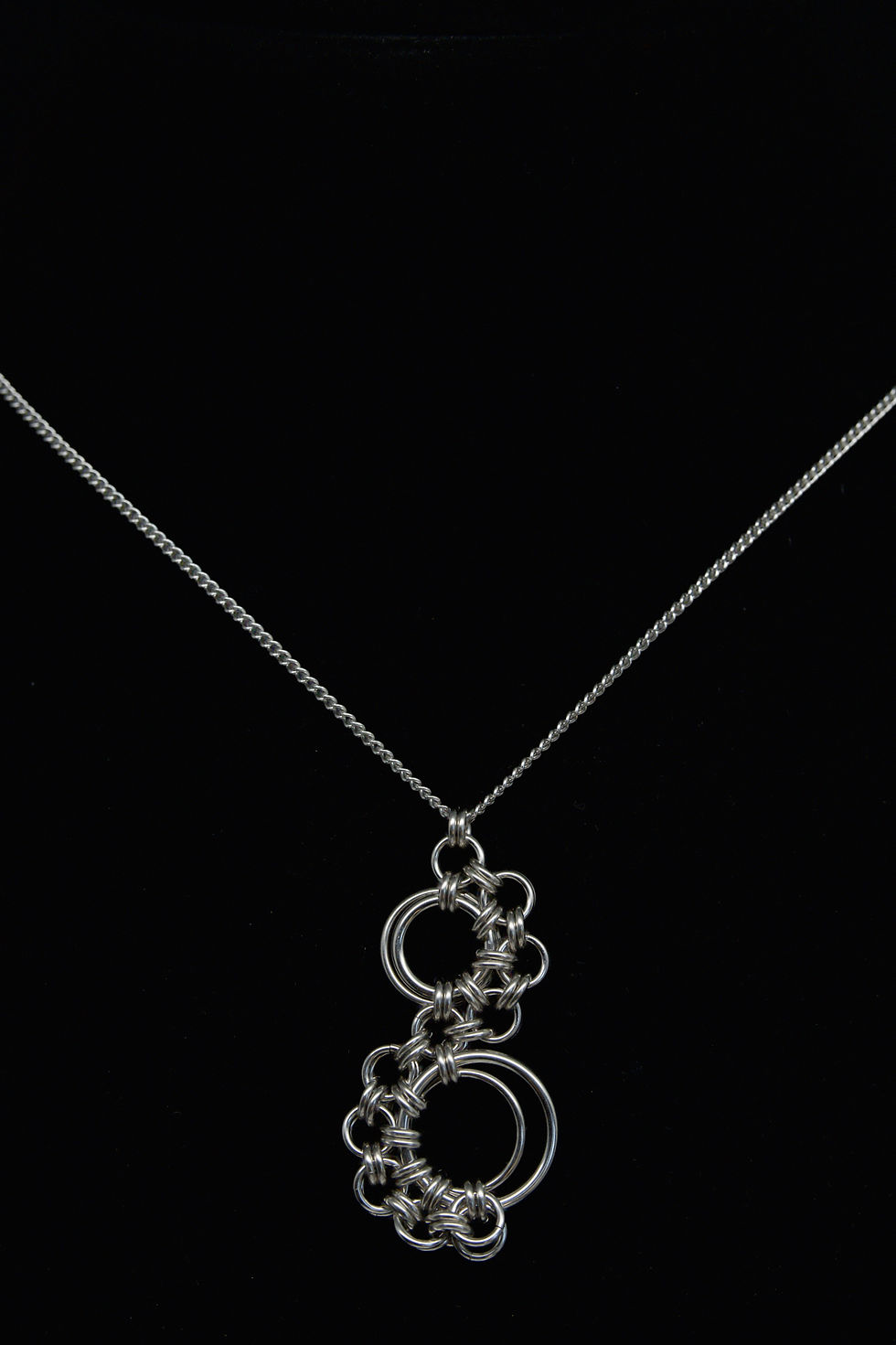 Stainless Steel Stepping Stone Pendent Necklace