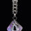 Thumbnail: Purple Swarovski Crystal Box Chain Chainmaille Necklace