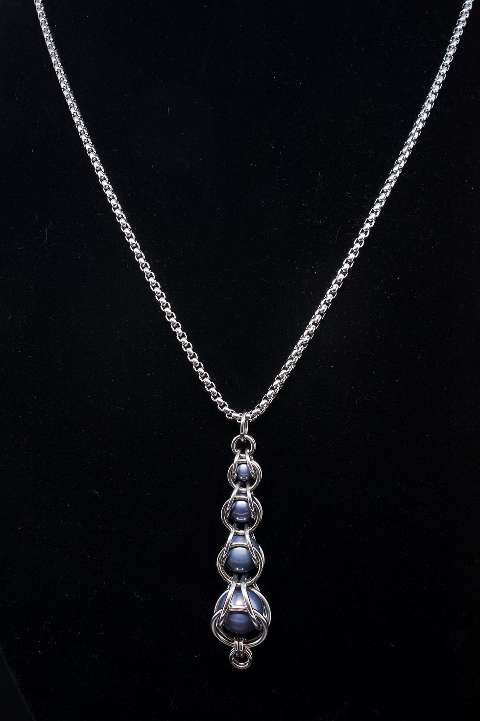 Titanium Balls Chainmaille Necklace