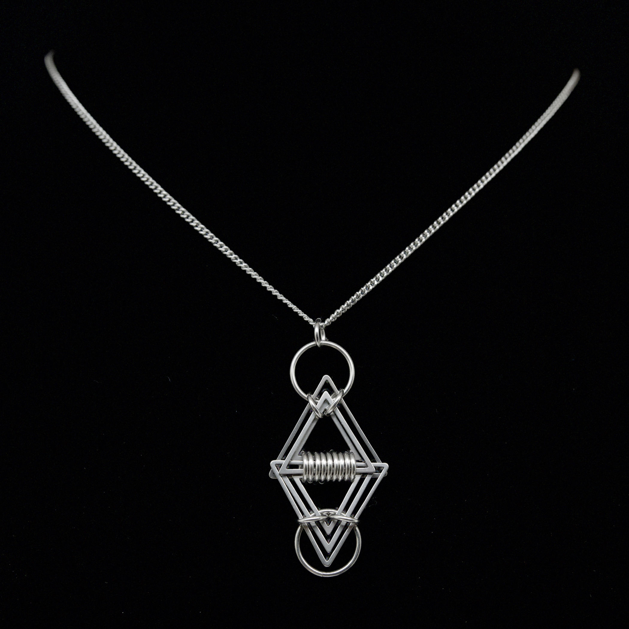 Interlocking Triangle Necklace