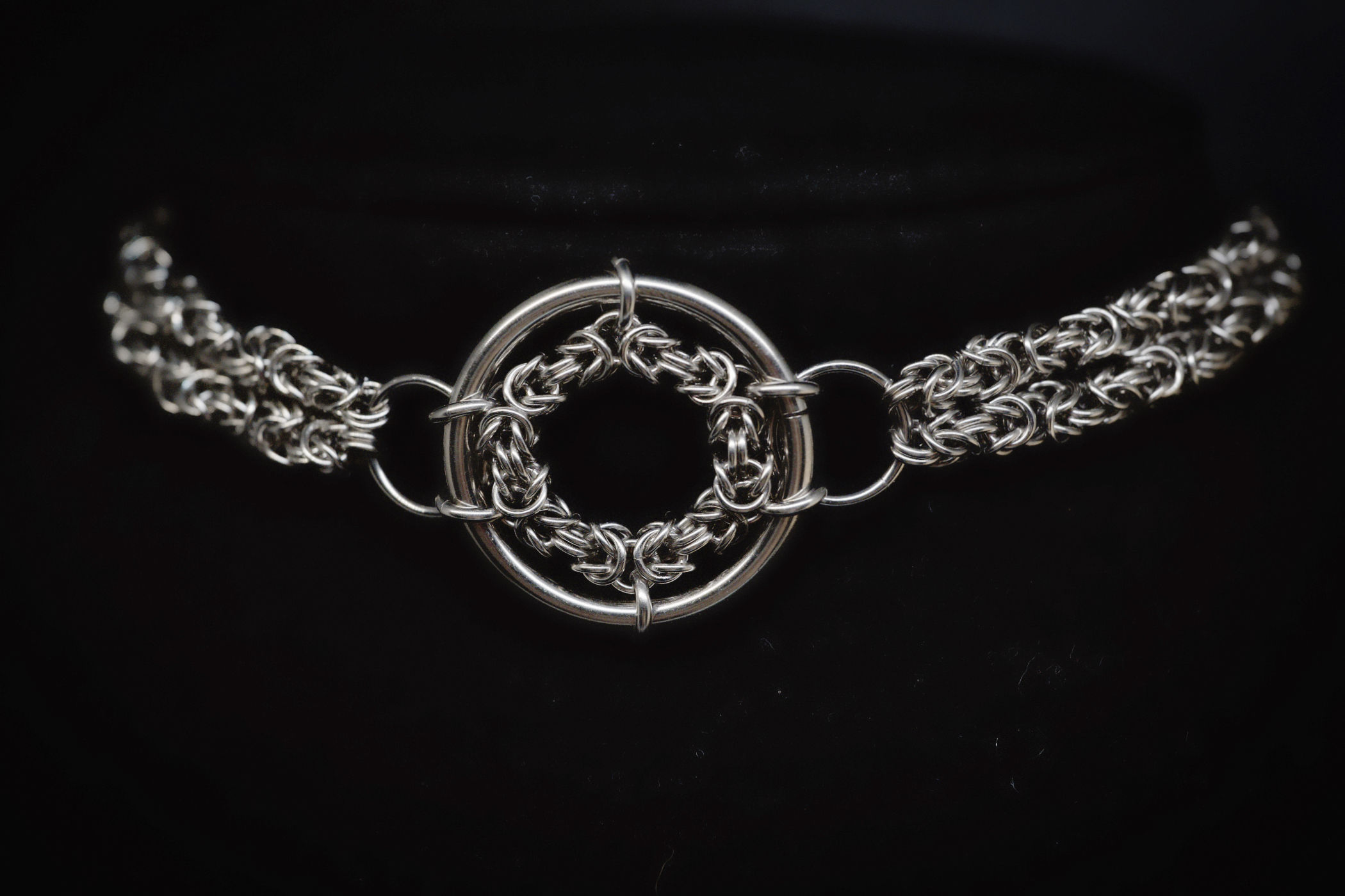 Big Ring Byz Chainmaille Necklace