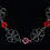 Thumbnail: Red Flower Chainmaille Necklace