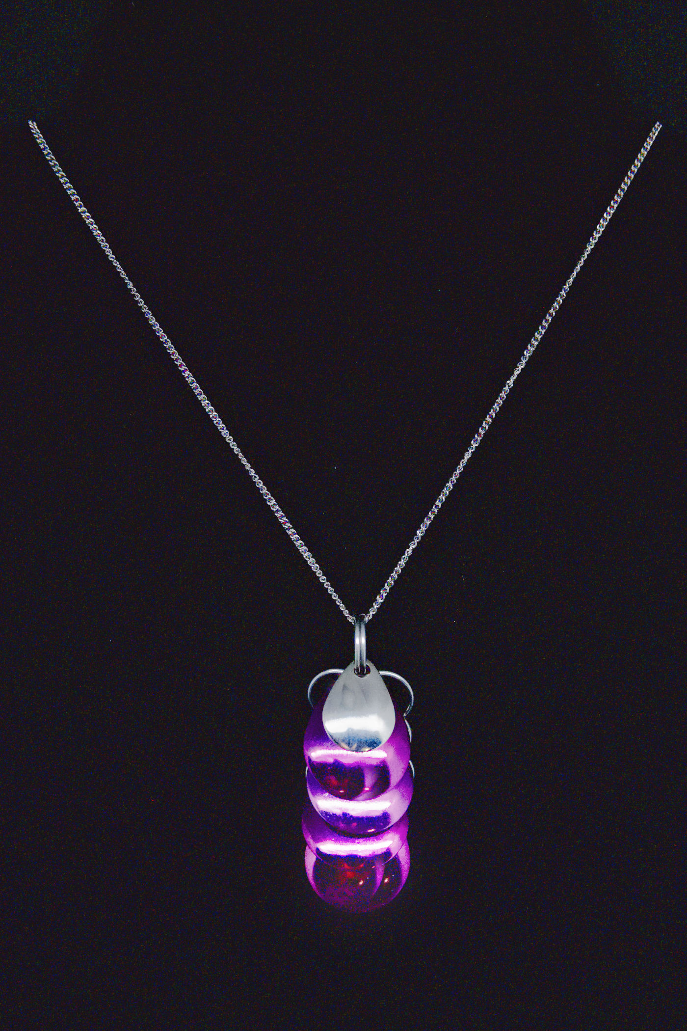 Purple Scale Chainmaille Necklace