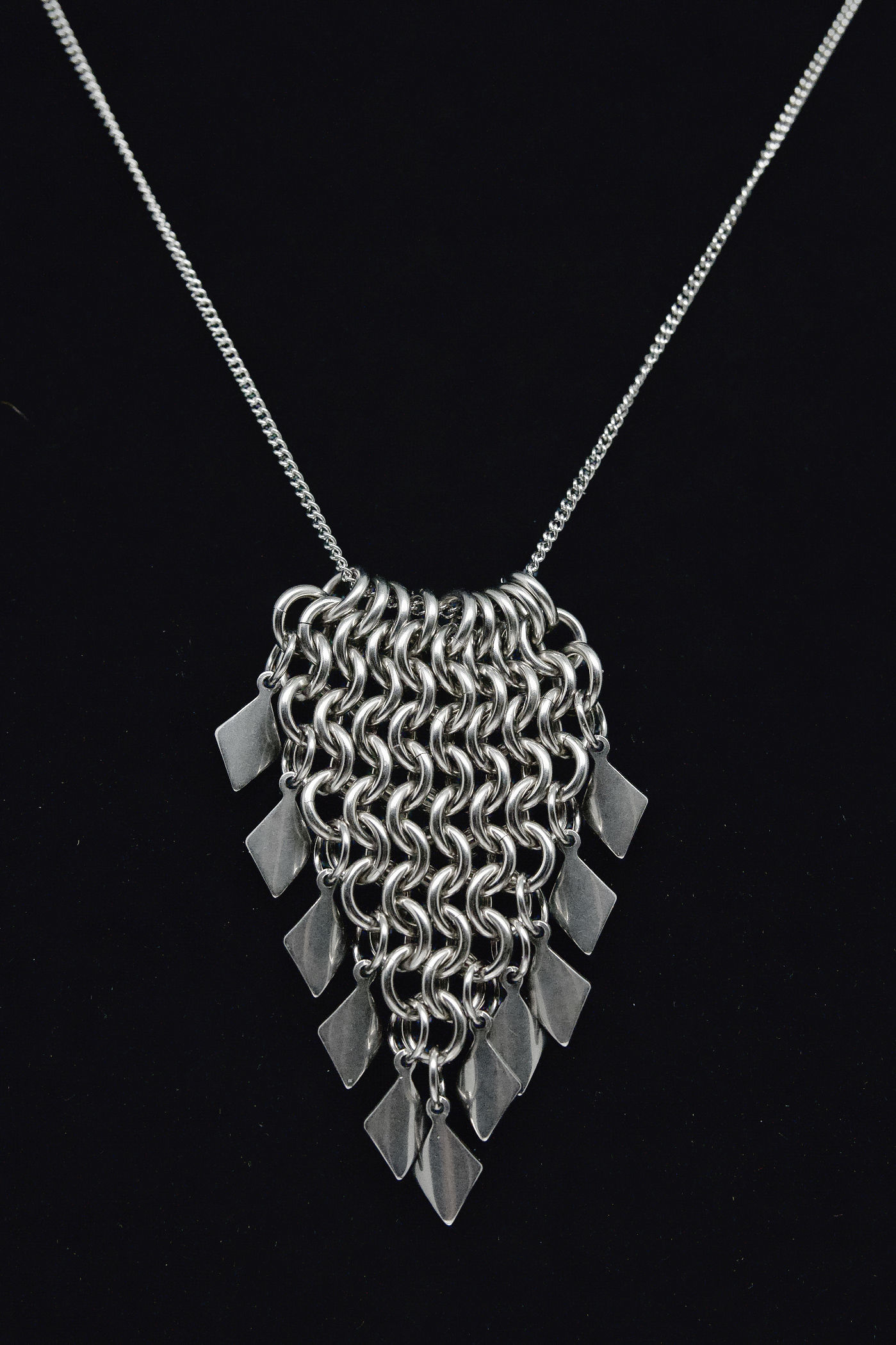 Euro Triangle Chainmaille Necklace