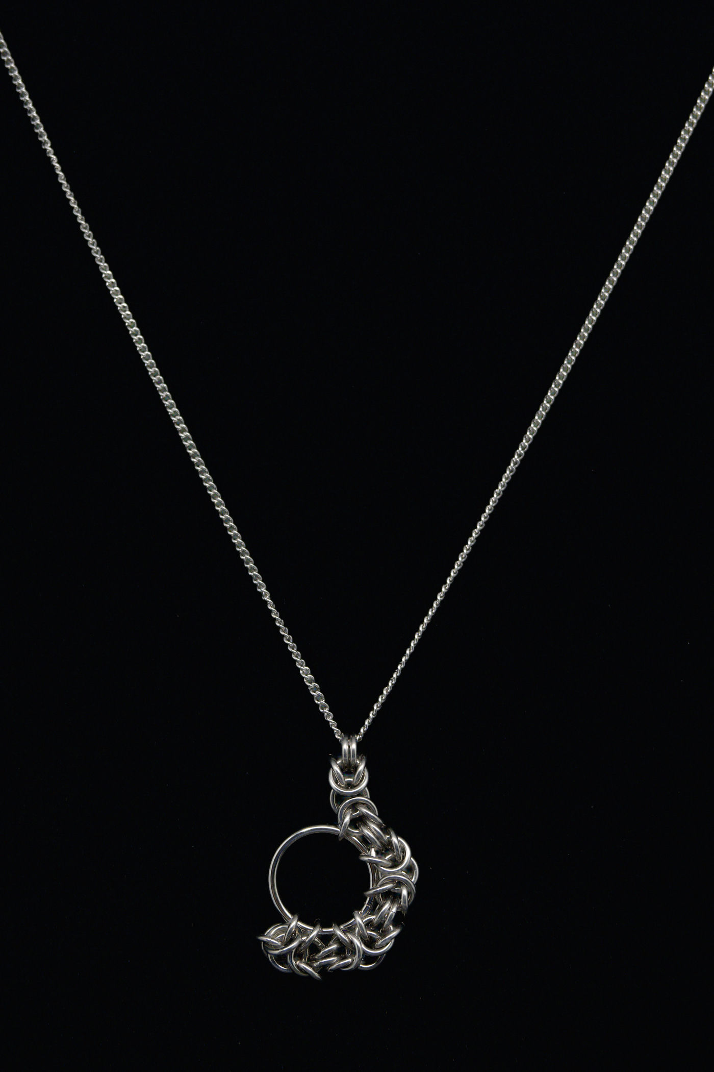 Byzantine Half Circle Chainmaille Necklace