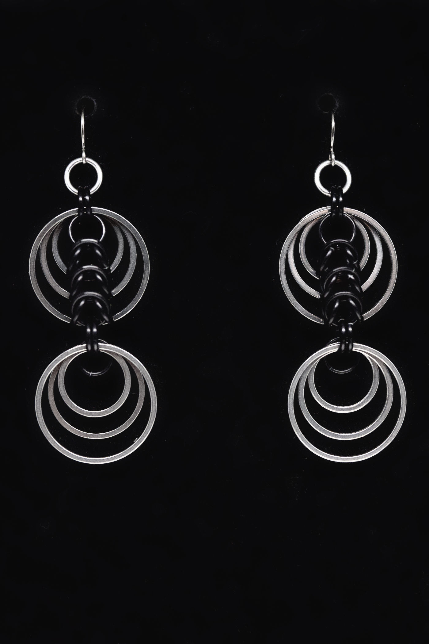 Triple Circles Chainmaille Earrings