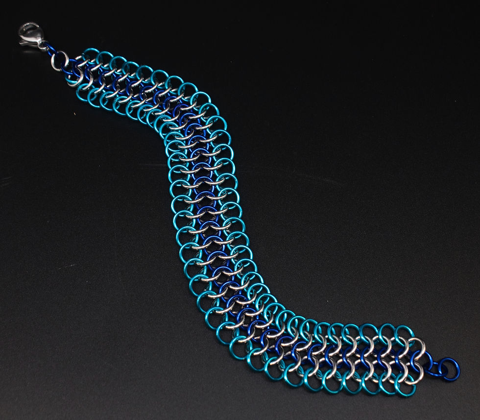 Thumbnail: Euro Chainmaille Bracelet (Different colors available)