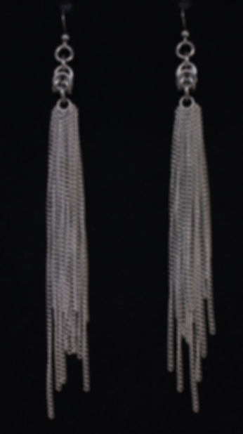 Long Dangle Chainmaille Earrings