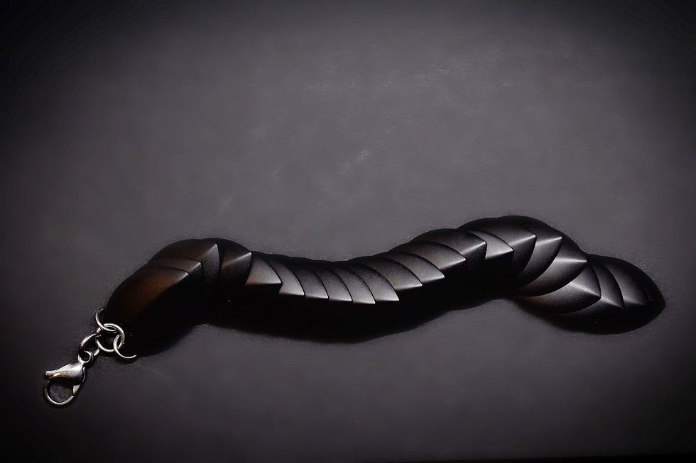 Black Dragonscale Chainmaille Bracelet