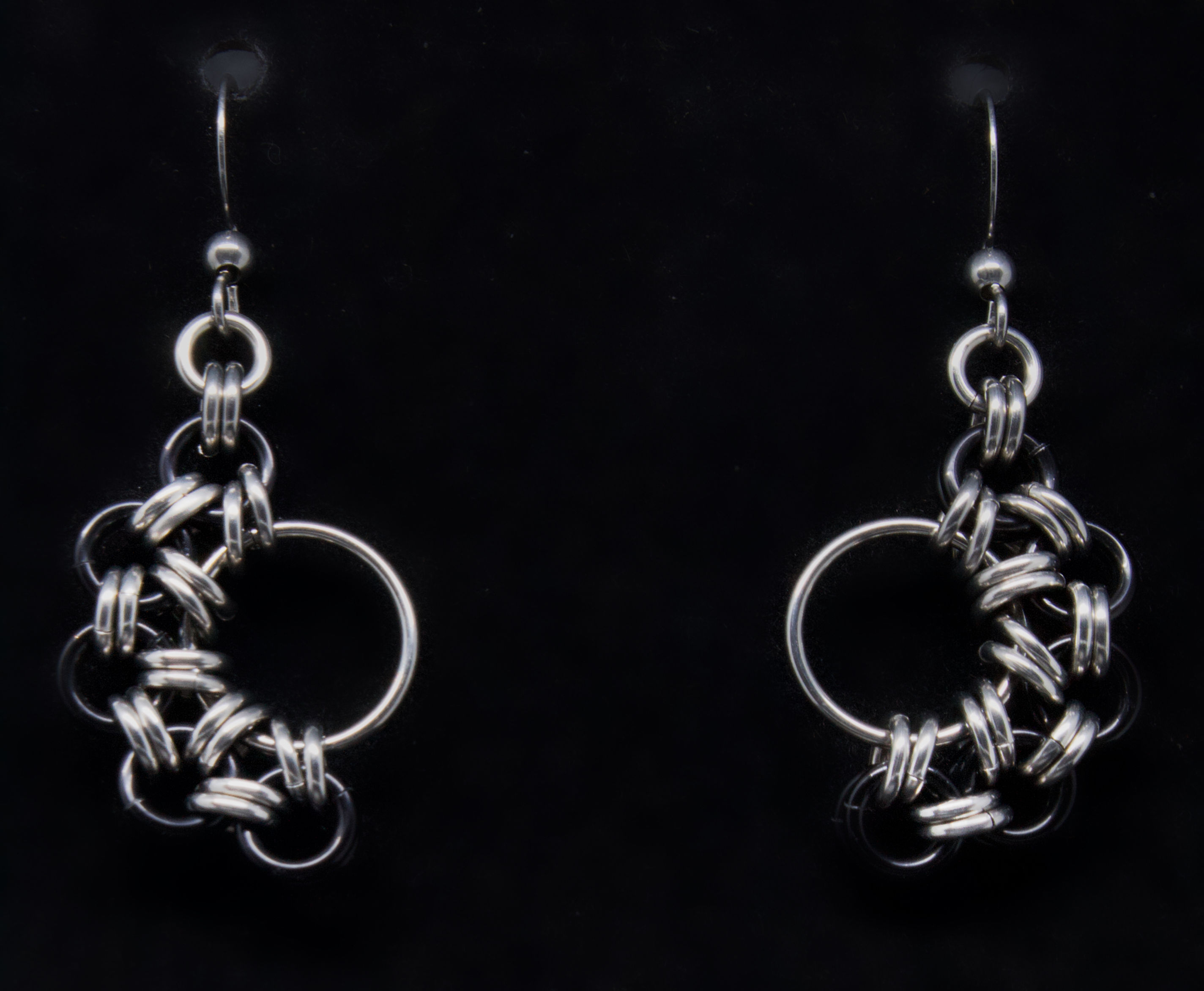 Half Circle Chainmaille Earrings