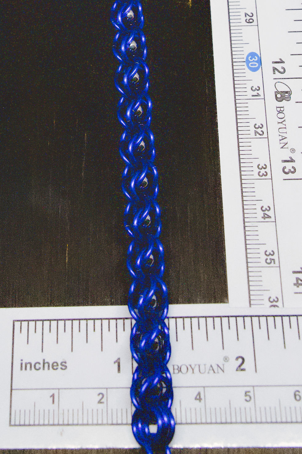Thumbnail: Blue Captured Stainless Steel Balls Bracelet