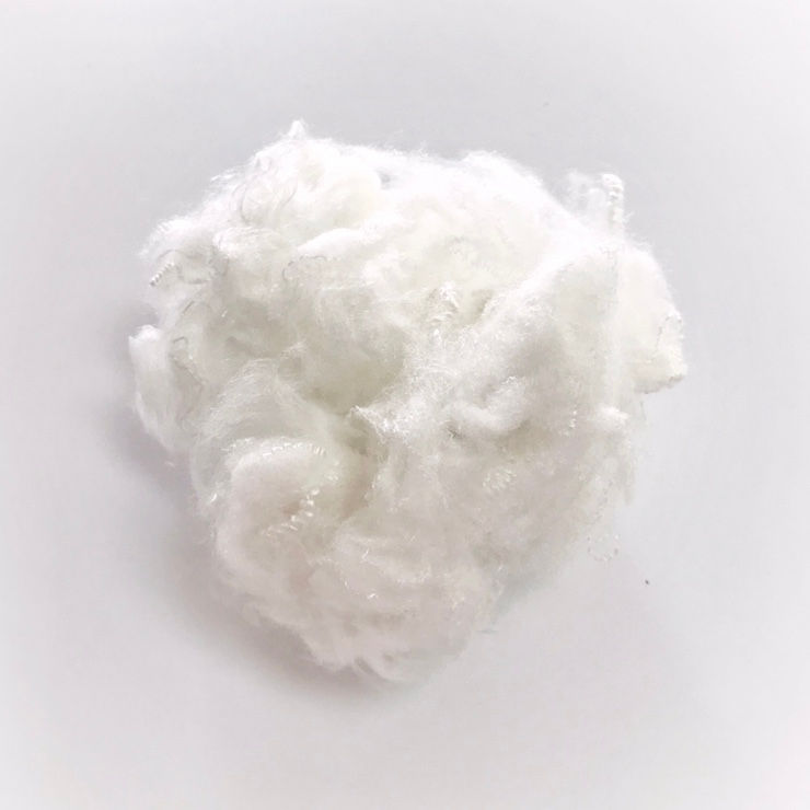 1.4D Raw white (close to virgin) recycled polyester staple fiber