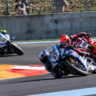 Top 10 for Xavi Vierge and Pata Maxus Yamaha in Race 1 at Magny-Cours