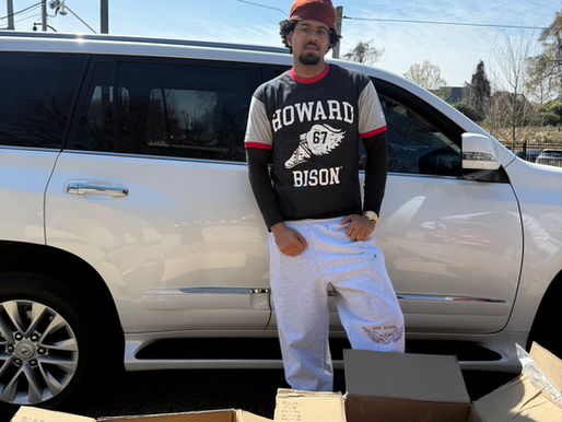 Tahir Murray Gives Away Items from LEGACY, HISTORY, PRIDE for AUC Students to Upcycle