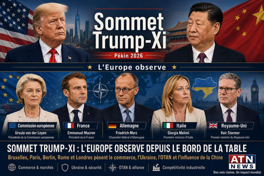 L’Europe observe le sommet Trump-Xi à travers le commerce, l’Ukraine, l’OTAN et l’influence chinoise. Pour Bruxelles, Paris, Berlin, Rome et Londres, la question est de savoir si la diplomatie réduit les tensions ou reporte le coût sur l’Europe.