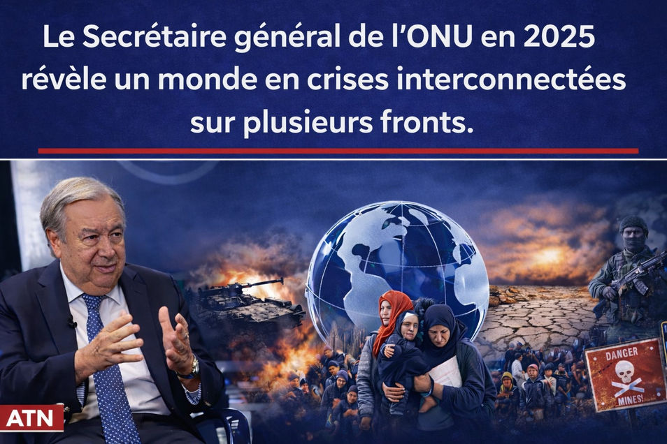 Entouré d’images de guerre, de déplacements forcés et de stress climatique, l’agenda des déplacements du Secrétaire général de l’ONU en 2025 reflète un monde confronté à des crises interconnectées sur plusieurs fronts.