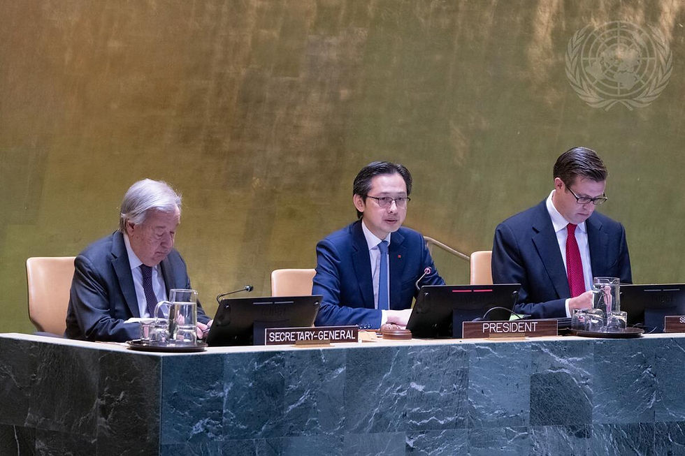 U.N. Secretary-General António Guterres and Ambassador Do Hung Viet open the 2026 NPT Review Conference at U.N. headquarters in New York amid rising nuclear tensions.| UNPhoto/Eskinder Debebe