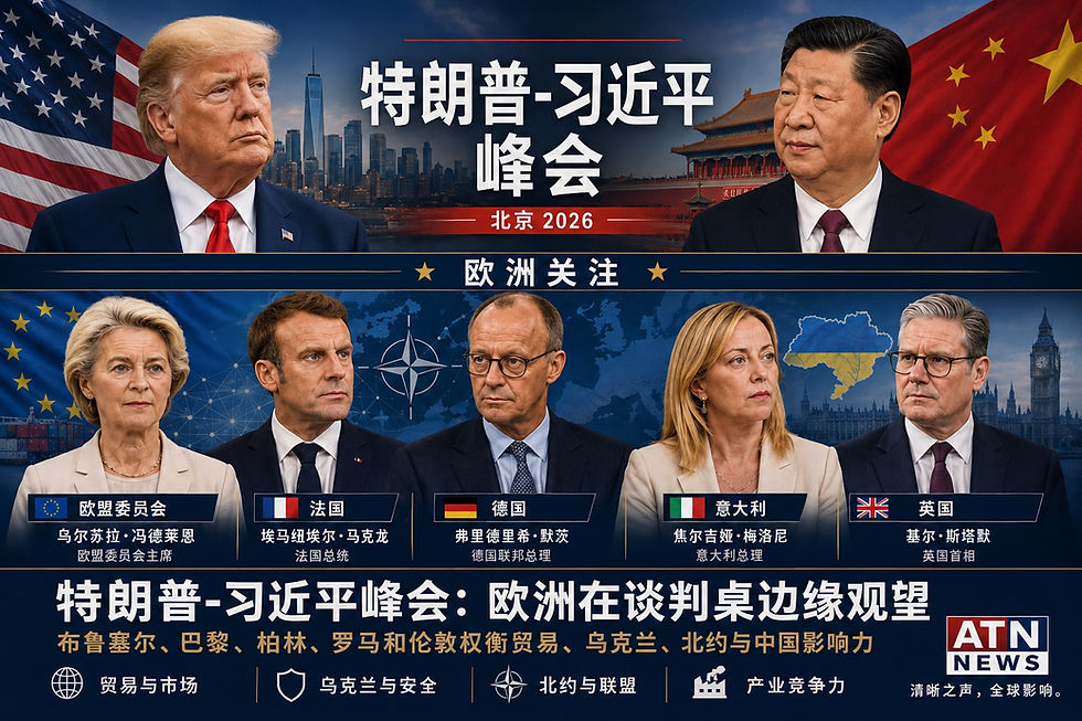 欧洲从贸易、乌克兰、北约和中国影响力的角度观察特朗普与习近平峰会。对布鲁塞尔、巴黎、柏林、罗马和伦敦而言,关键问题是外交能否降温,还是会把代价转嫁给欧洲。