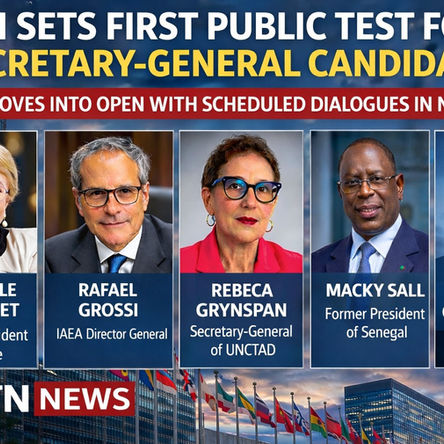 The four declared candidates for United Nations Secretary-General are set to face interactive dialogues at UN Headquarters in New York, marking the race’s shift from quiet lobbying to public scrutiny.