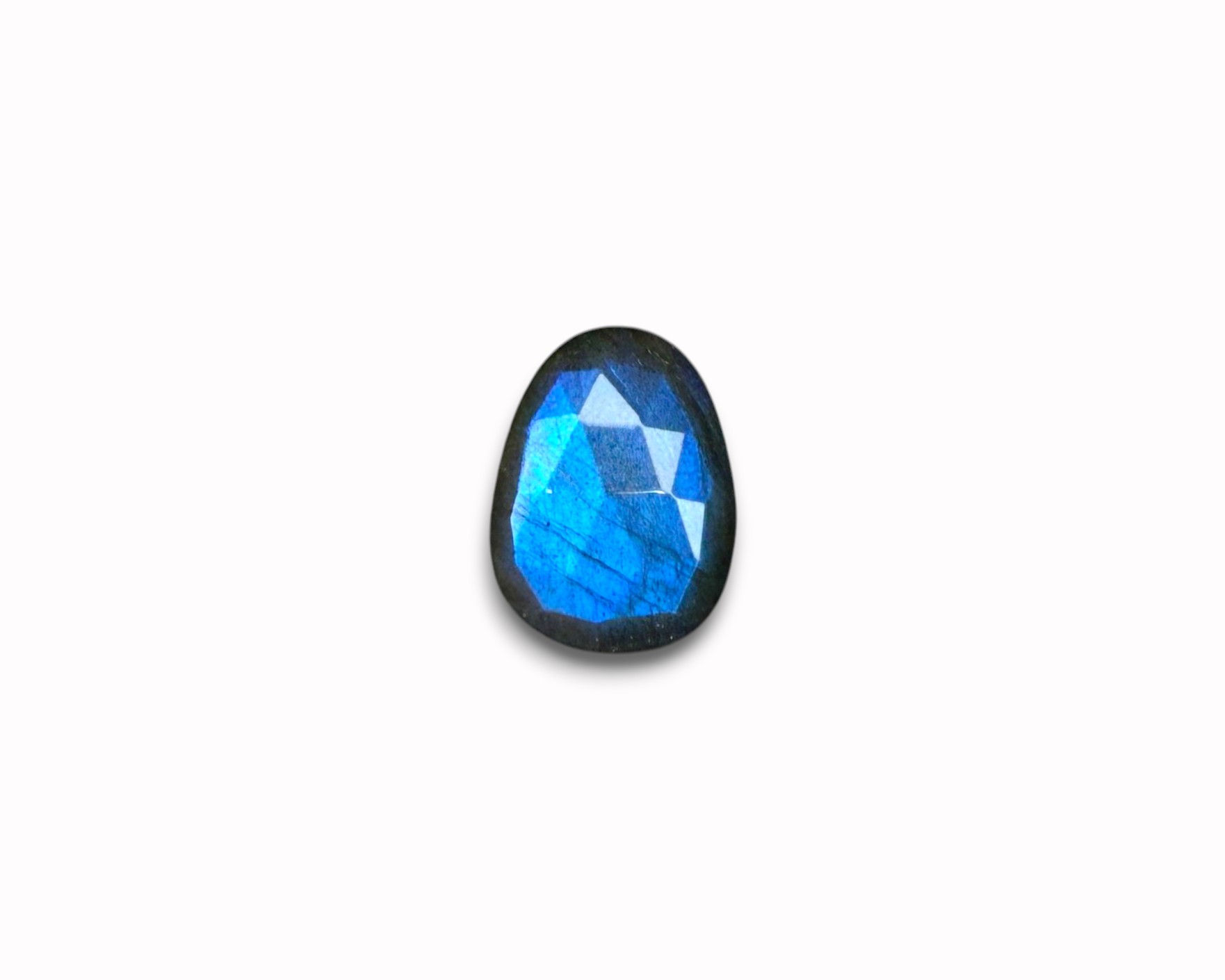 Blue Labradorite Cabochons Rose Cut - 14 to 15 mm