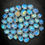 Thumbnail: Rainbow Moonstone Cabochons Rose Cut - 8.5 to 9.5mm