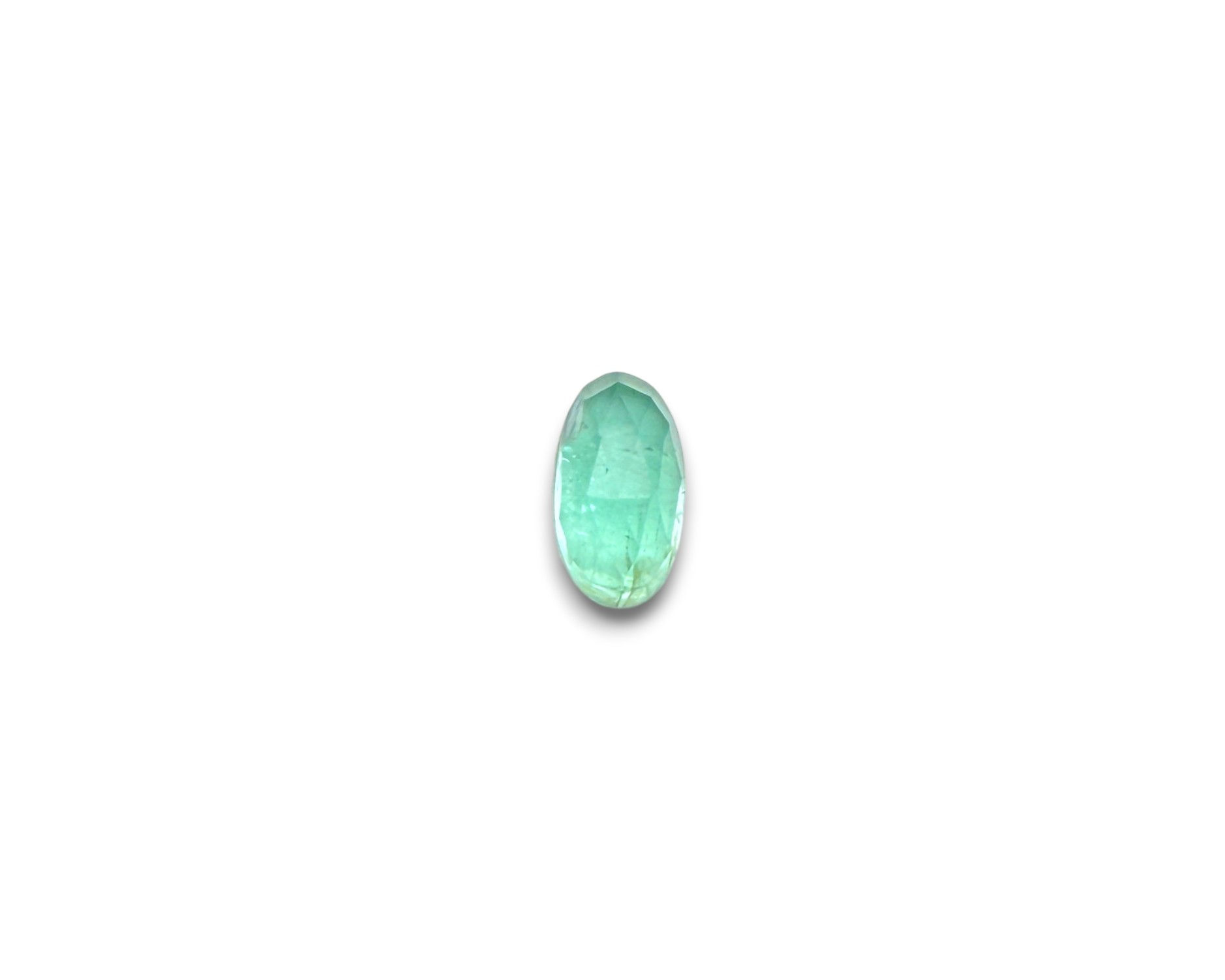 Paraiba Apatite Elongated Oval Cabochons Rose Cut - 11 x 6 mm