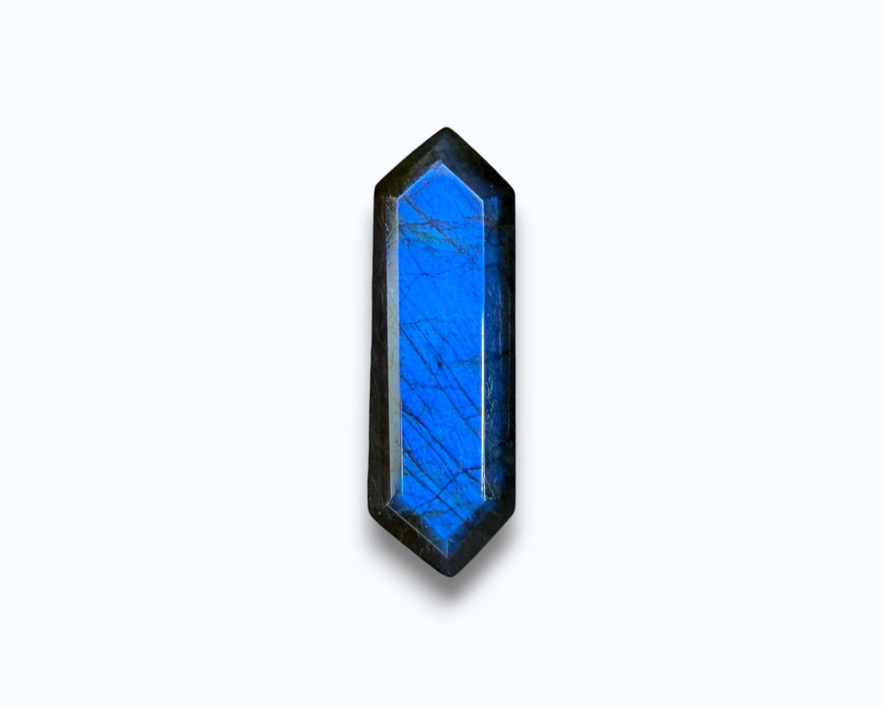 Labradorite XL Elongated Hexagon - 30 x 10 x 4.5 mm