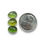 Thumbnail: Tourmaline Cabochons Green Rose Cut - 8.5 to 9.5 mm