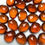 Thumbnail: Spessartine Garnet Cabochons Rose Cut - 8.5 to 9 mm