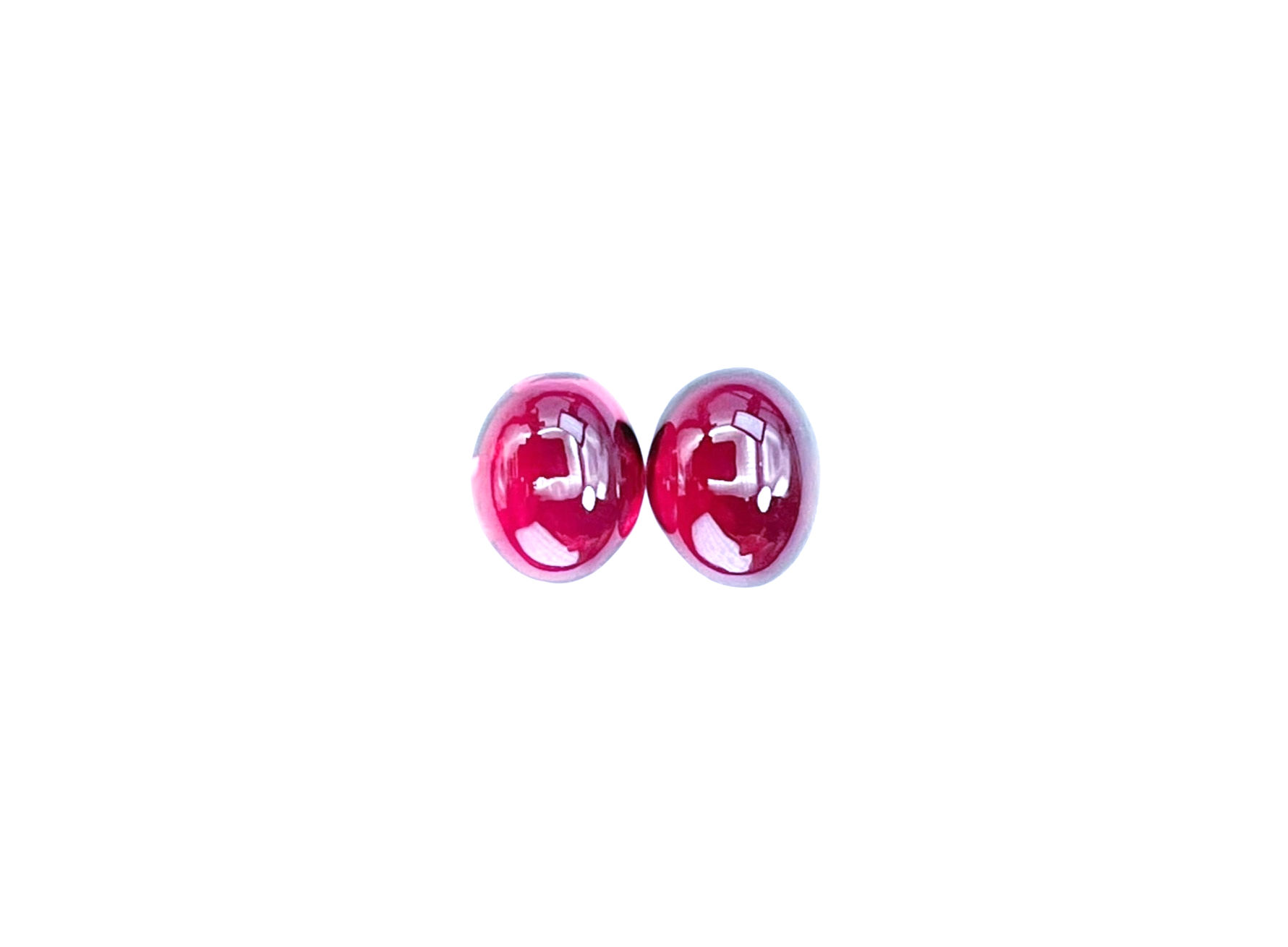 Rhodolite Garnet Cabochons Smooth Cut - 9 x 7 Ovals