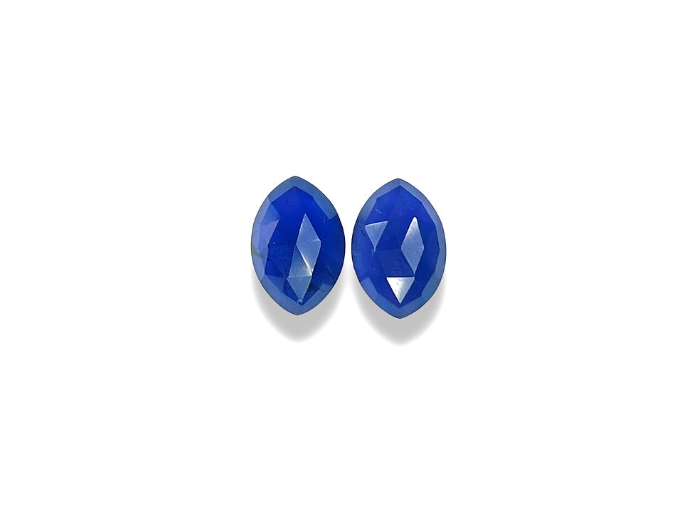 Iolite Marquise Cabochons Rose Cut - 12 X 8 x 4.5 mm