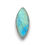 Thumbnail: Teal-Green Labradorite Bicolor Smooth Cabochon - 31 x 14.2 x 5.6 mm