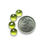 Thumbnail: Arizona Peridot Cabochons Rose Cut - 7mm Round