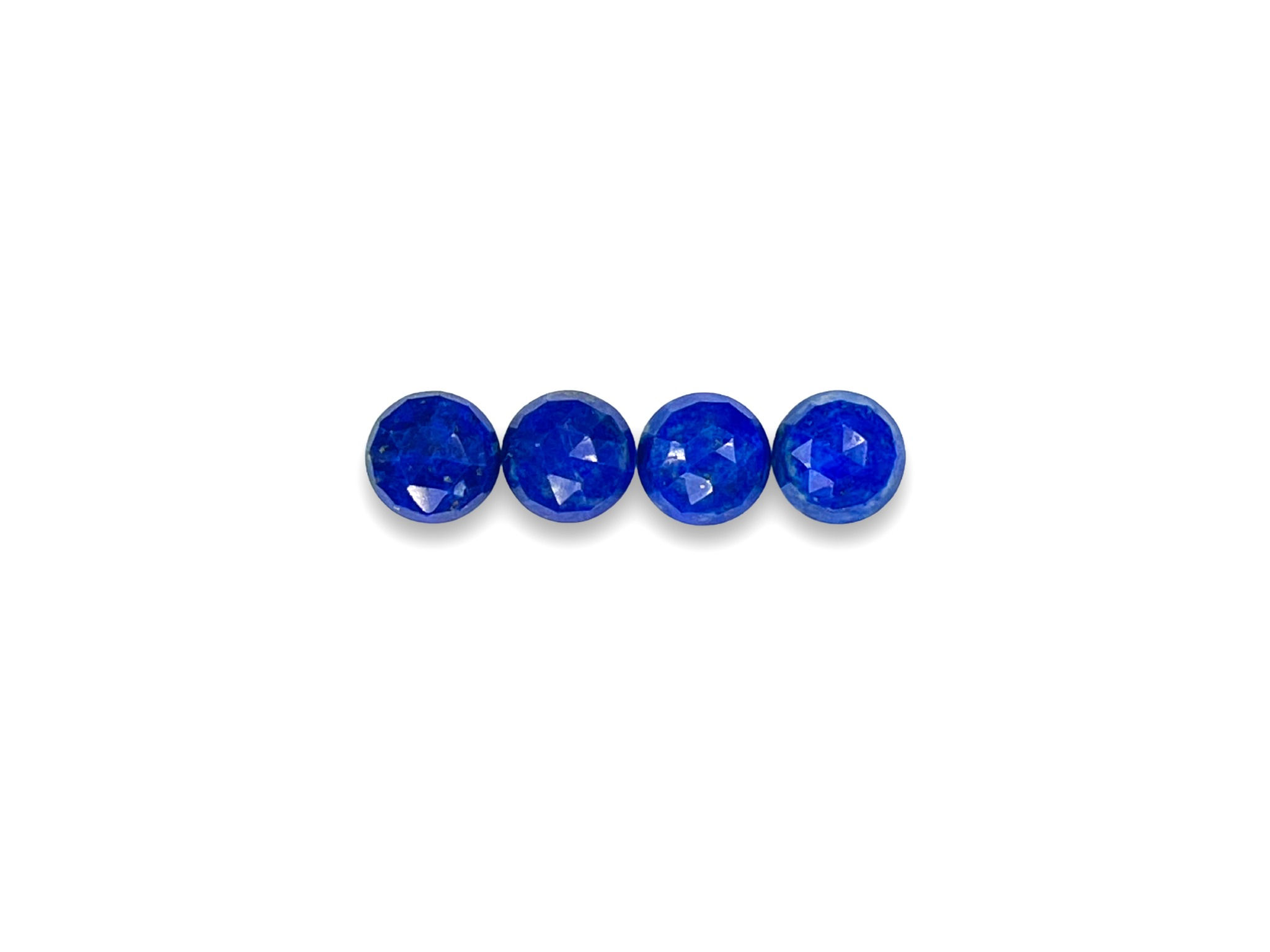 Lapis Lazuli Cabochons Rose Cut - 6mm Round