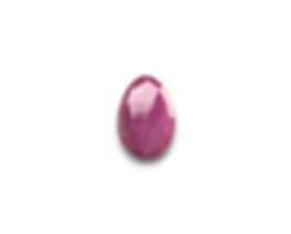 Ruby with Schiller Cabochon Rose Cut - 16 x 11.2 x 3.2 mm