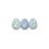 Thumbnail: Frosty White Sapphire Cabochons Rose Cut - 9.5 to 11 mm